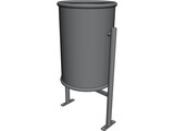 Urban Trash Bin 3D Model preview