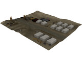US Military Camp 3D Model preview