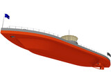 US Monitor 3D Model