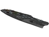 USS Aircraft Carrier 3D Model preview
