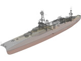USS Chicago (CA-29) Northampton class Heavy Cruiser 3D Model