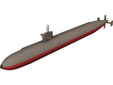USS Dallas 3D Model preview