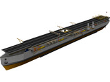 USS Langley (CV-1) 3D Model preview