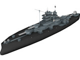 USS Nevada (BB-36) 3D Model preview