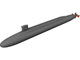 USS Ohio 3D Model preview