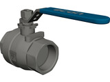 Valve 2 inch 3D Model preview