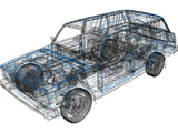 VAZ 2104 3D Model
