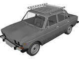 VAZ 2106 Lada 3D Model preview