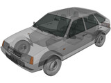 VAZ-2109 Lada (1987) 3D Model