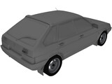 VAZ 21093 Lada Samara 3D Model
