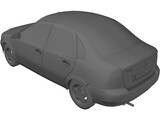 VAZ Lada Kalina 3D Model