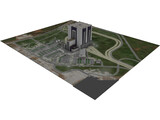 Vehicle Assembly Building 3D Model preview