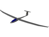 Ventus Glider 3D Model preview