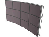 Video Wall 3D Model preview