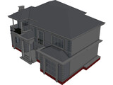 Villa 3D Model preview