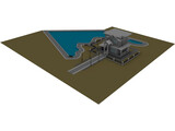 Villa with Lake View 3D Model preview