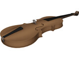 Violin 3D Model preview