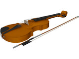 Violin 3D Model preview