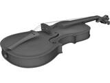 Violin 3D Model preview