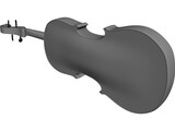 Violin Traditional 3D Model preview