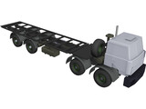 Volat MZKT 65272 8x8 Military Truck 3D Model preview