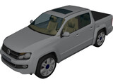 Volkswagen Amarok (2010) 3D Model preview
