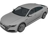 Volkswagen Arteon (2018) 3D Model preview