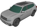 Volkswagen Atlas R-Line (2017) 3D Model preview