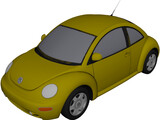 Volkswagen Beetle (1998) 3D Model preview