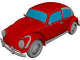 Volkswagen Beetle 3D Model preview