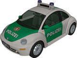 Volkswagen Beetle Polizei 3D Model preview