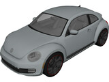 Volkswagen Beetle Turbo (2012) 3D Model preview
