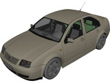 Volkswagen Bora 3D Model preview