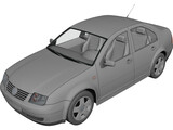 Volkswagen Bora 3D Model preview