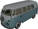 Volkswagen Combi (1971) 3D Model preview