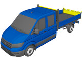 Volkswagen Crafter Double Cab Tipper (2021) 3D Model preview