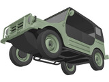 Volkswagen German Military Car 3D Model