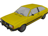 Volkswagen Gol GT (1986) 3D Model preview