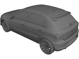 Volkswagen Gol GT (2015) 3D Model preview