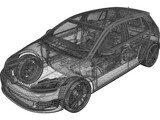Volkswagen Golf GTI (2010) 3D Model