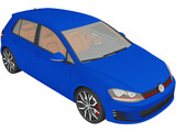 Volkswagen Golf GTI VII (2014) 3D Model
