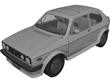Volkswagen Golf I GTi (1984) 3D Model preview