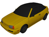 Volkswagen Golf III Cabriolet (1996) 3D Model preview