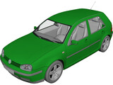 Volkswagen Golf IV (5 doors) 3D Model preview