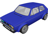 Volkswagen Golf MK1 (1978) 3D Model preview