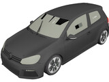Volkswagen Golf VI GTR 3D Model preview