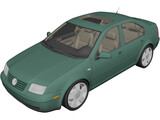 Volkswagen Jetta (2000) 3D Model preview