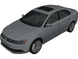 Volkswagen Jetta (2011) 3D Model preview