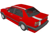 Volkswagen Jetta GTI (1987) 3D Model