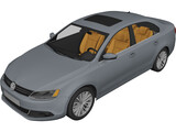 Volkswagen Jetta 3D Model preview